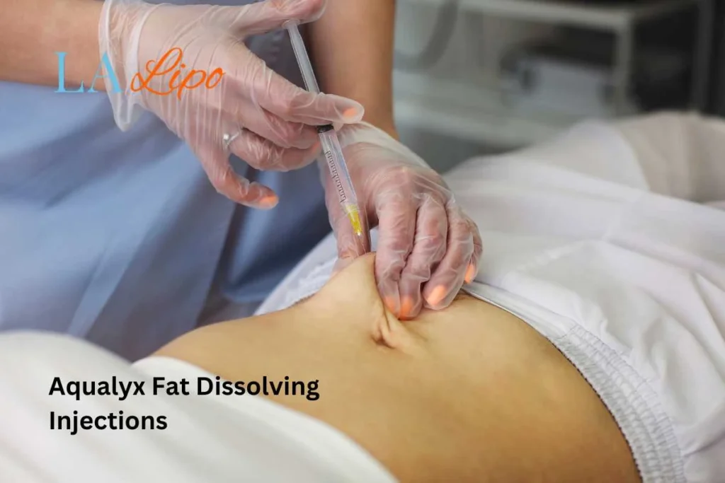 woman having fat dissolving injections Cheadle in the stomach