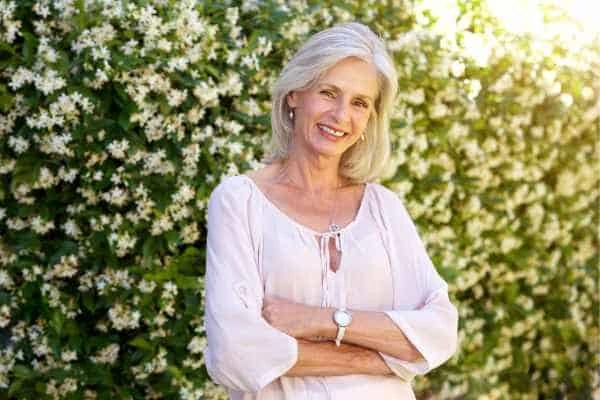 Older woman happy with urinary incontinence treatment Cheadle